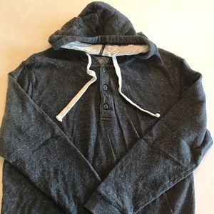 3 button hooded pullover. Large
